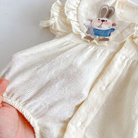 Load image into Gallery viewer, Baby Girls Solid Color Cartoon Rompers Wholesale 25060433
