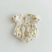 Load image into Gallery viewer, Baby Girls Flower Embroidered Rompers Wholesale 25060438
