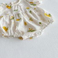 Load image into Gallery viewer, Baby Girls Flower Embroidered Rompers Wholesale 25060438
