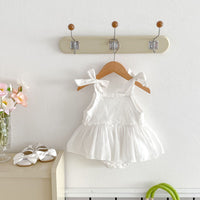 Load image into Gallery viewer, Baby Girls Solid Color Rompers Wholesale 25060439
