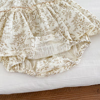 Load image into Gallery viewer, Baby Girls Flower Print Rompers Wholesale 25060440
