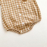 Load image into Gallery viewer, Baby Boys Checked Cartoon Rompers Wholesale 25060441
