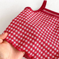 Load image into Gallery viewer, 2 Pieces Set Baby Kid Girls Checked Tank Tops Solid Color And Flower Shorts Wholesale 25060443
