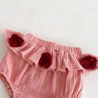 Load image into Gallery viewer, 2 Pieces Set Baby Kid Girls Checked Tank Tops Solid Color And Flower Shorts Wholesale 25060443
