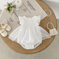 Load image into Gallery viewer, Baby Girls Solid Color Rompers Wholesale 25060444
