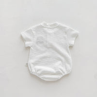 Load image into Gallery viewer, Baby Girls Boys Solid Color Embroidered Rompers Wholesale 25060447
