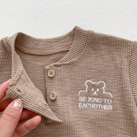 Load image into Gallery viewer, Baby Girls Boys Solid Color Embroidered Rompers Wholesale 25060447
