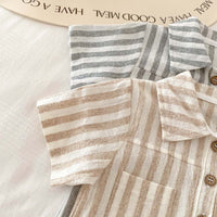 Load image into Gallery viewer, Baby Boys Striped Rompers Wholesale 25060448
