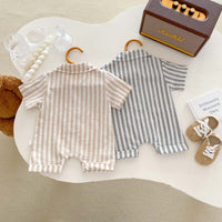 Load image into Gallery viewer, Baby Boys Striped Rompers Wholesale 25060448

