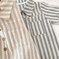 Load image into Gallery viewer, Baby Boys Striped Rompers Wholesale 25060448
