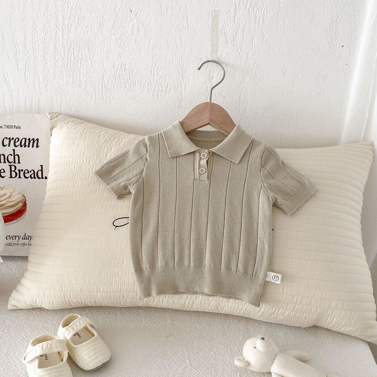 Baby Kid Girls Solid Color Tops Wholesale 25060449
