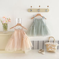 Load image into Gallery viewer, Baby Girls Solid Color Dresses Wholesale 25060450
