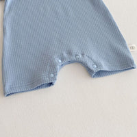 Load image into Gallery viewer, Baby Girls Boys Solid Color Muslin&amp;Ribbed Rompers Wholesale 25060451
