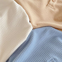 Load image into Gallery viewer, Baby Girls Boys Solid Color Muslin&amp;Ribbed Rompers Wholesale 25060451
