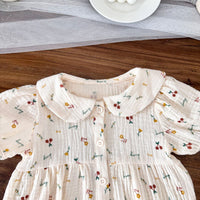 Load image into Gallery viewer, Baby Girls Flower Fruit Rompers Wholesale 25060452
