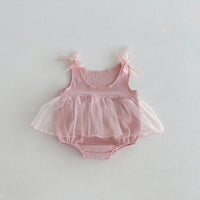 Load image into Gallery viewer, Baby Girls Solid Color Rompers Wholesale 25060453
