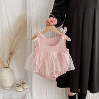 Load image into Gallery viewer, Baby Girls Solid Color Rompers Wholesale 25060453
