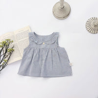 Load image into Gallery viewer, 2 Pieces Set Baby Girls Striped Tank Tops And Shorts Wholesale 25060454
