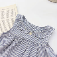 Load image into Gallery viewer, 2 Pieces Set Baby Girls Striped Tank Tops And Shorts Wholesale 25060454
