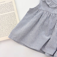 Load image into Gallery viewer, 2 Pieces Set Baby Girls Striped Tank Tops And Shorts Wholesale 25060454
