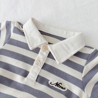 Load image into Gallery viewer, Baby Boys Solid Color Striped Color-blocking Rompers Wholesale 25060457
