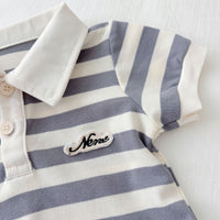 Load image into Gallery viewer, Baby Boys Solid Color Striped Color-blocking Rompers Wholesale 25060457
