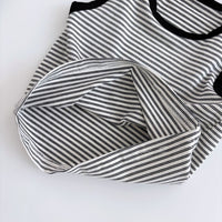 Load image into Gallery viewer, 2 Pieces Set Baby Boys Striped Tank Tops And Solid Color Rompers Wholesale 25060459
