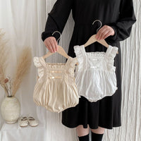Load image into Gallery viewer, Baby Girls Solid Color Rompers Wholesale 25060466
