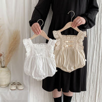 Load image into Gallery viewer, Baby Girls Solid Color Rompers Wholesale 25060466
