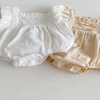 Load image into Gallery viewer, Baby Girls Solid Color Rompers Wholesale 25060466
