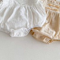 Load image into Gallery viewer, Baby Girls Solid Color Rompers Wholesale 25060466
