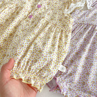 Load image into Gallery viewer, Baby Girls Flower Print Rompers Wholesale 25060467
