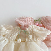 Load image into Gallery viewer, Baby Girls Solid Color Flower Rompers Wholesale 25060468
