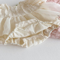 Load image into Gallery viewer, Baby Girls Solid Color Flower Rompers Wholesale 25060468
