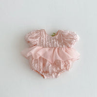 Load image into Gallery viewer, Baby Girls Solid Color Flower Rompers Wholesale 25060468
