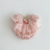 Load image into Gallery viewer, Baby Girls Solid Color Flower Rompers Wholesale 25060468
