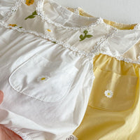 Load image into Gallery viewer, Baby Girls Solid Color Embroidered Rompers Wholesale 25060470
