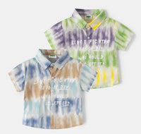 Load image into Gallery viewer, Baby Kid Boys Letters Color-blocking Shirts Wholesale 25060479
