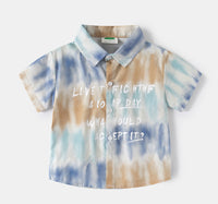 Load image into Gallery viewer, Baby Kid Boys Letters Color-blocking Shirts Wholesale 25060479
