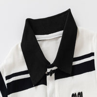 Load image into Gallery viewer, Baby Kid Boys Striped Letters Polo Shirts Wholesale 25060480
