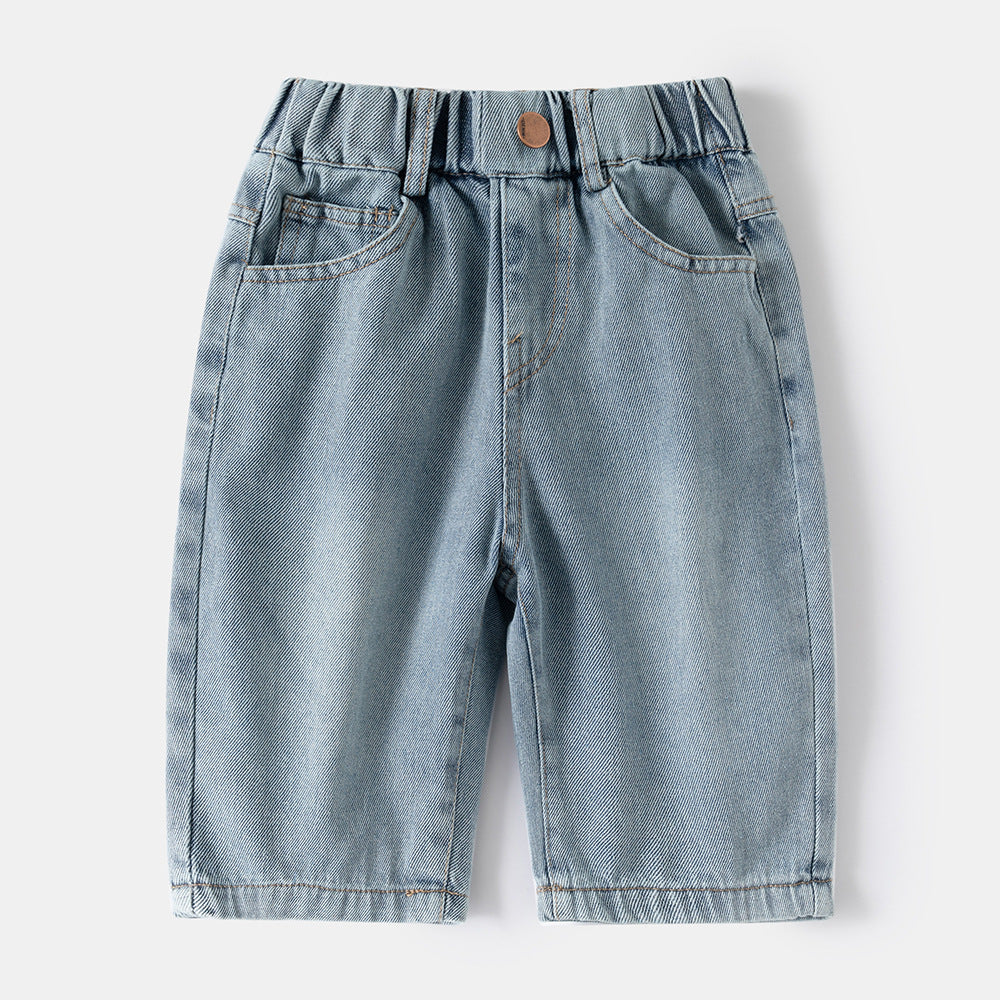 Kid Boys Solid Color Cartoon Pants Wholesale 25060483