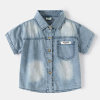 Load image into Gallery viewer, Baby Kid Boys Solid Color Shirts Wholesale 25060484
