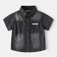 Load image into Gallery viewer, Baby Kid Boys Solid Color Shirts Wholesale 25060484
