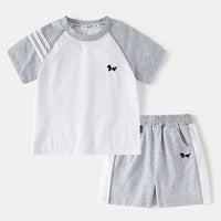 Load image into Gallery viewer, 2 Pieces Set Baby Kid Boys Color-blocking Cartoon T-Shirts And Shorts Wholesale 25060485
