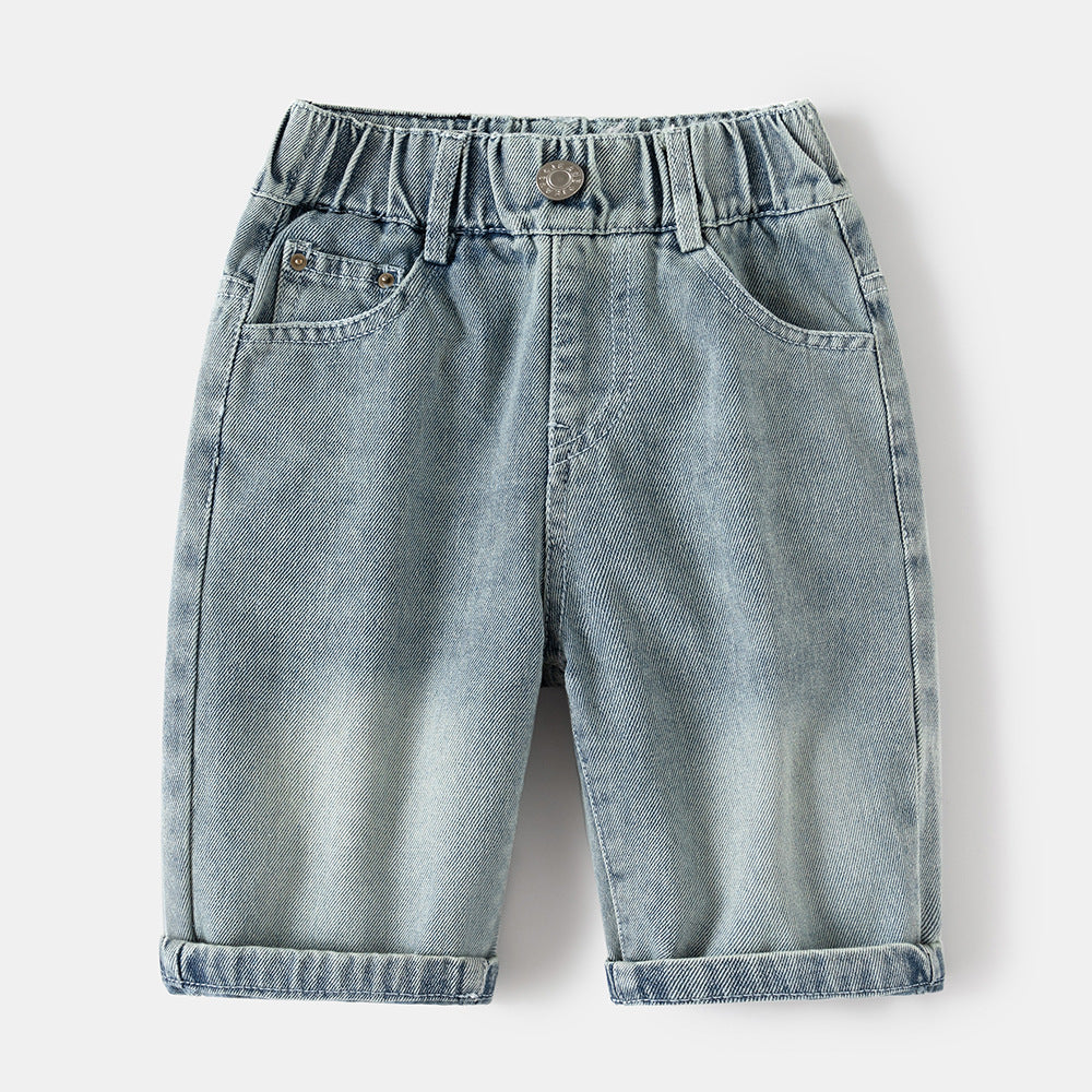 Baby Kid Boys Solid Color Jeans Wholesale 25060492