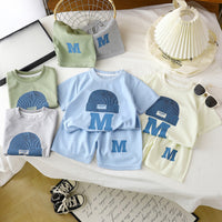 Load image into Gallery viewer, 2 Pieces Set Baby Kid Boys Letters T-Shirts And Shorts Wholesale 25060498
