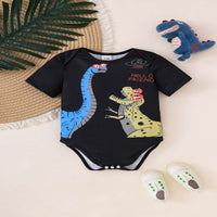 Load image into Gallery viewer, Baby Boys Letters Dinosaur Rompers Wholesale 25070804

