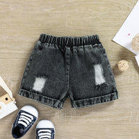 Load image into Gallery viewer, 2 Pieces Set Baby Kid Boys Color-blocking Checked Tops And Solid Color Shorts Wholesale 250708107
