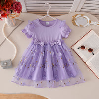 Load image into Gallery viewer, Baby Kid Girls Flower Bow Dresses Wholesale 250708111
