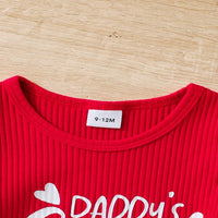 Load image into Gallery viewer, 2 Pieces Set Baby Girls Letters Rompers And Love heart Skirts Wholesale 250708113
